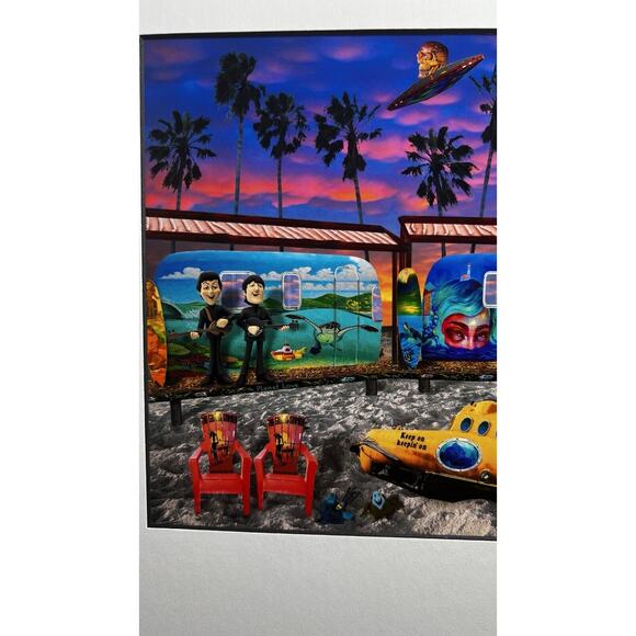 RALPH RANKIN Urban Surrealist SIGNED Digital Art Print - The Beatles. Pre Owned - Picture 5 of 11